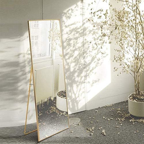 2Krmstr Rectangle Shape Full Length Mirror, Standing Full Body Floor Mirror, Ultra Thin Frame Sha... | Amazon (US)