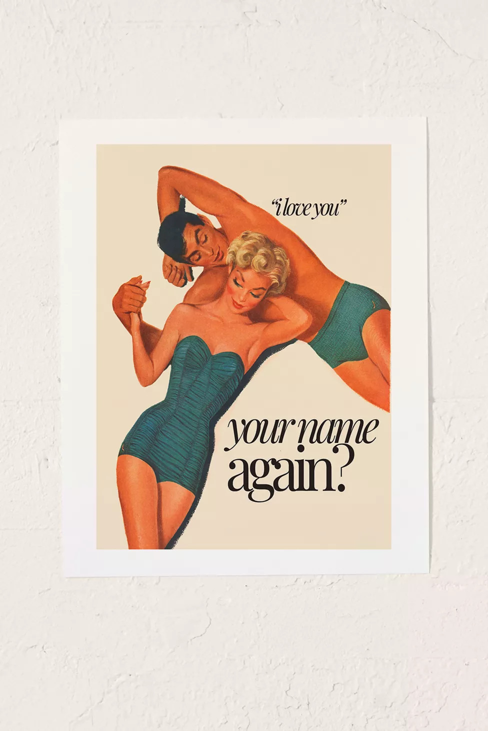 GS Print Shoppe Your Name Again Art Print | Urban Outfitters (US and RoW)