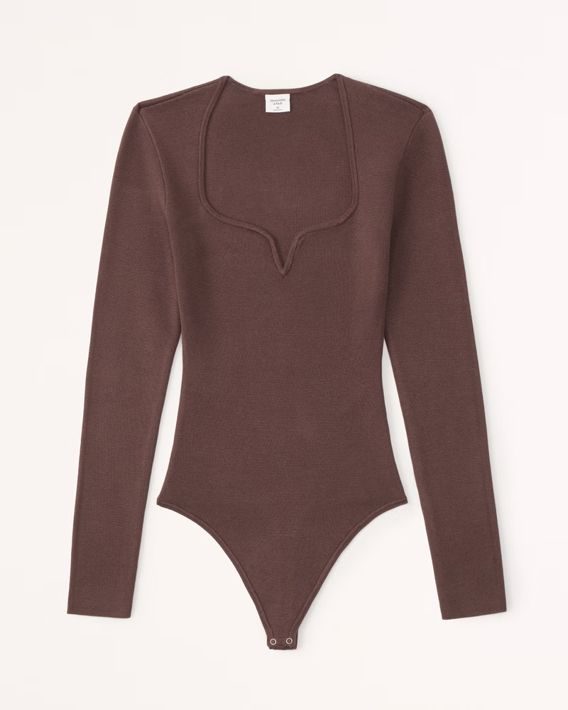 Women's Sweetheart Sweater Bodysuit | Women's Tops | Abercrombie.com | Abercrombie & Fitch (UK)