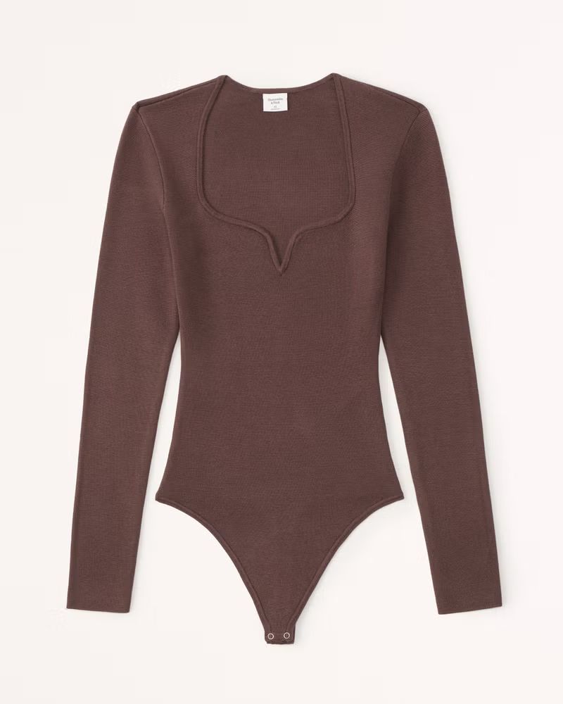 Women's Sweetheart Sweater Bodysuit | Women's 25% Off Select Styles | Abercrombie.com | Abercrombie & Fitch (US)