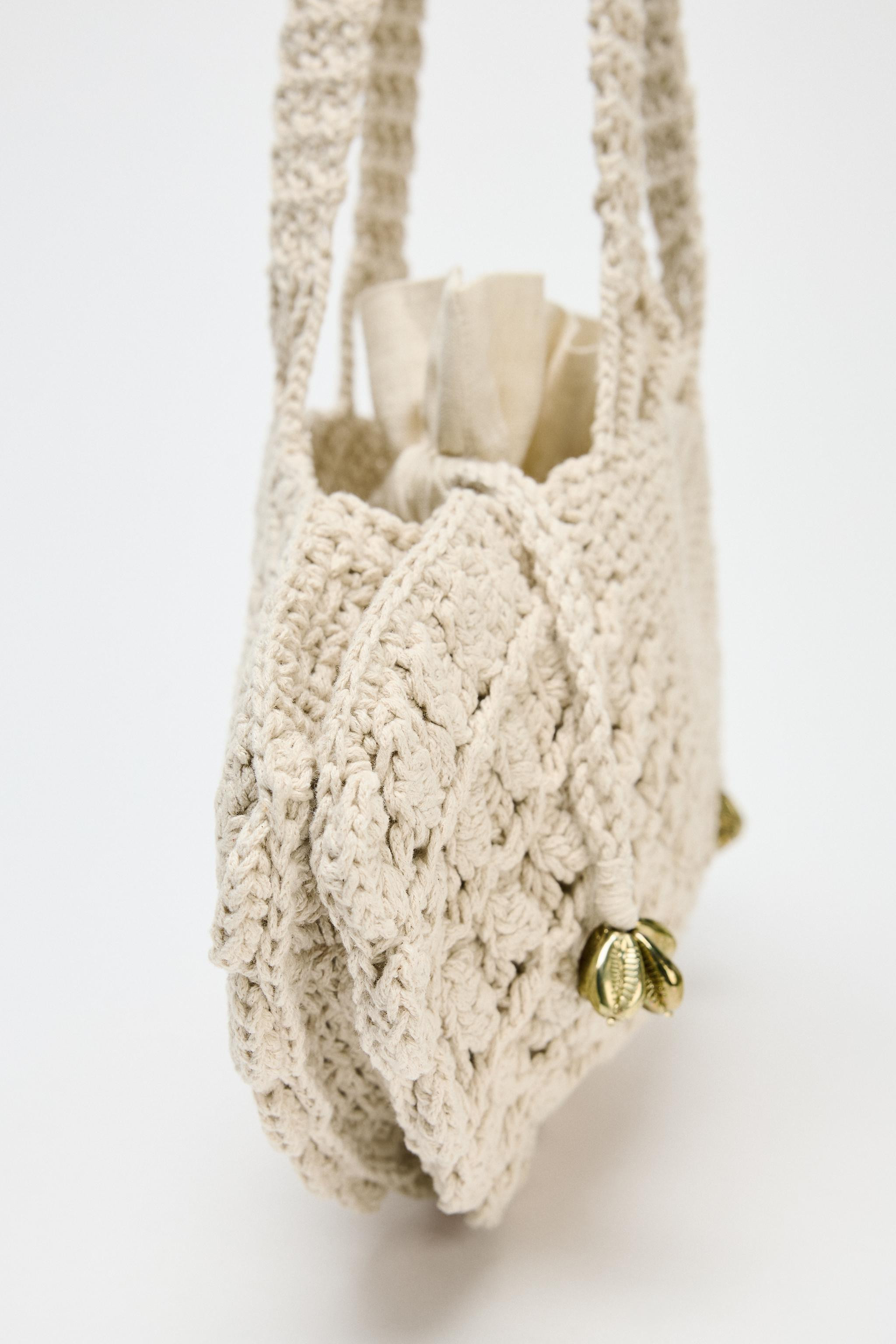 CROCHET SHELL BAG | Zara UK