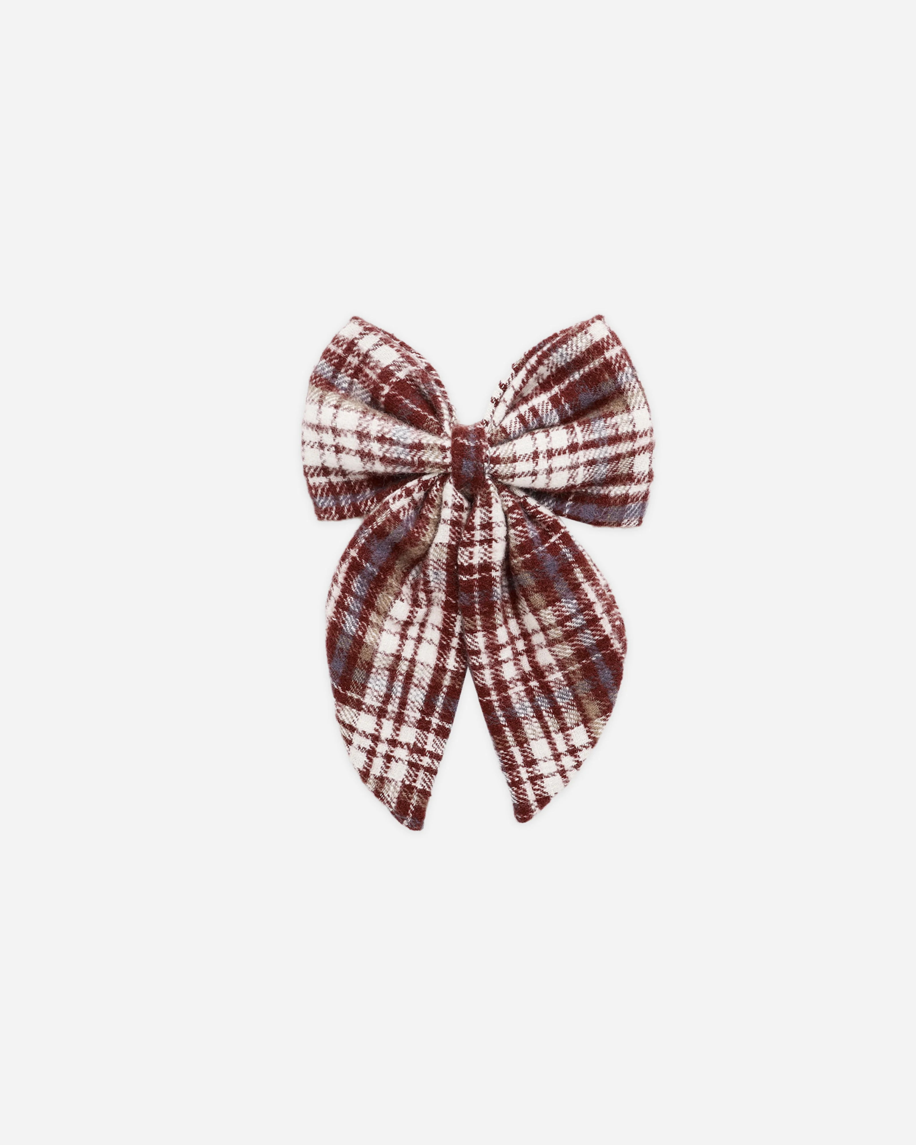 Oversized Bow || Burgundy Plaid | Rylee + Cru