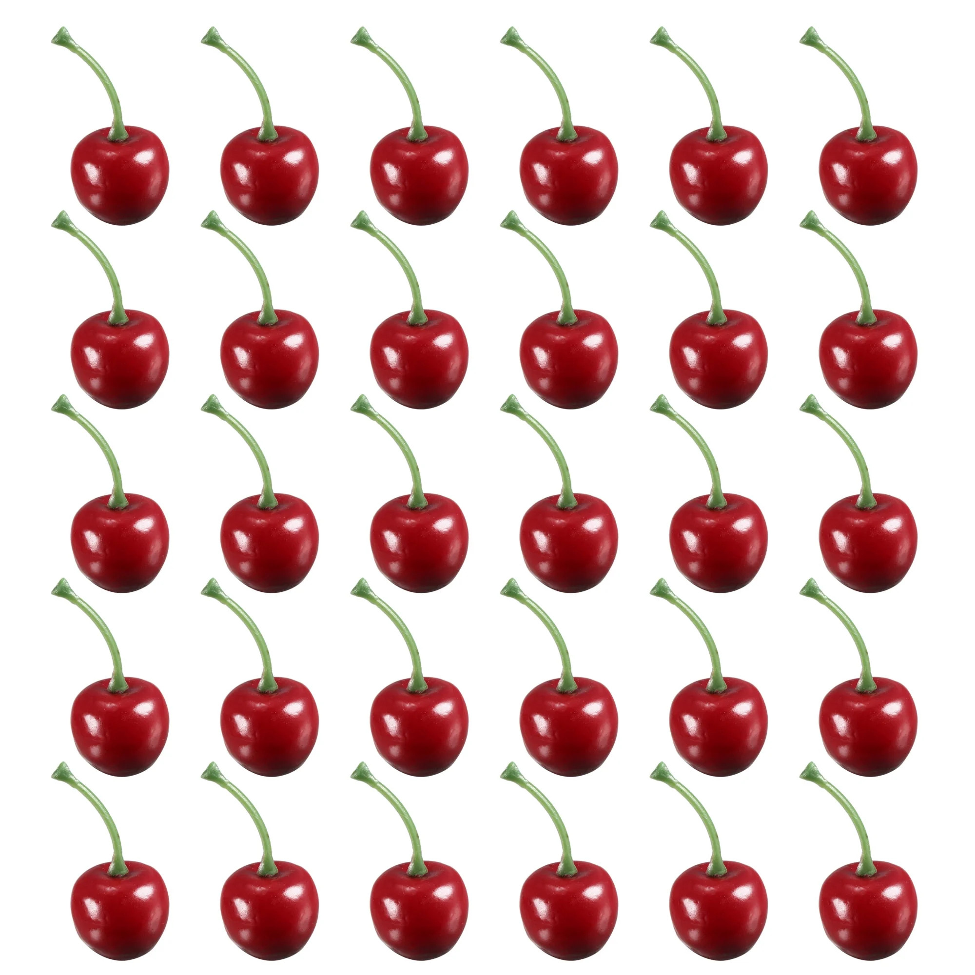 Uxcell Dark Red Foam Cherry Wedding Party Desk Stage Property Decoration 30 Pack | Walmart (US)