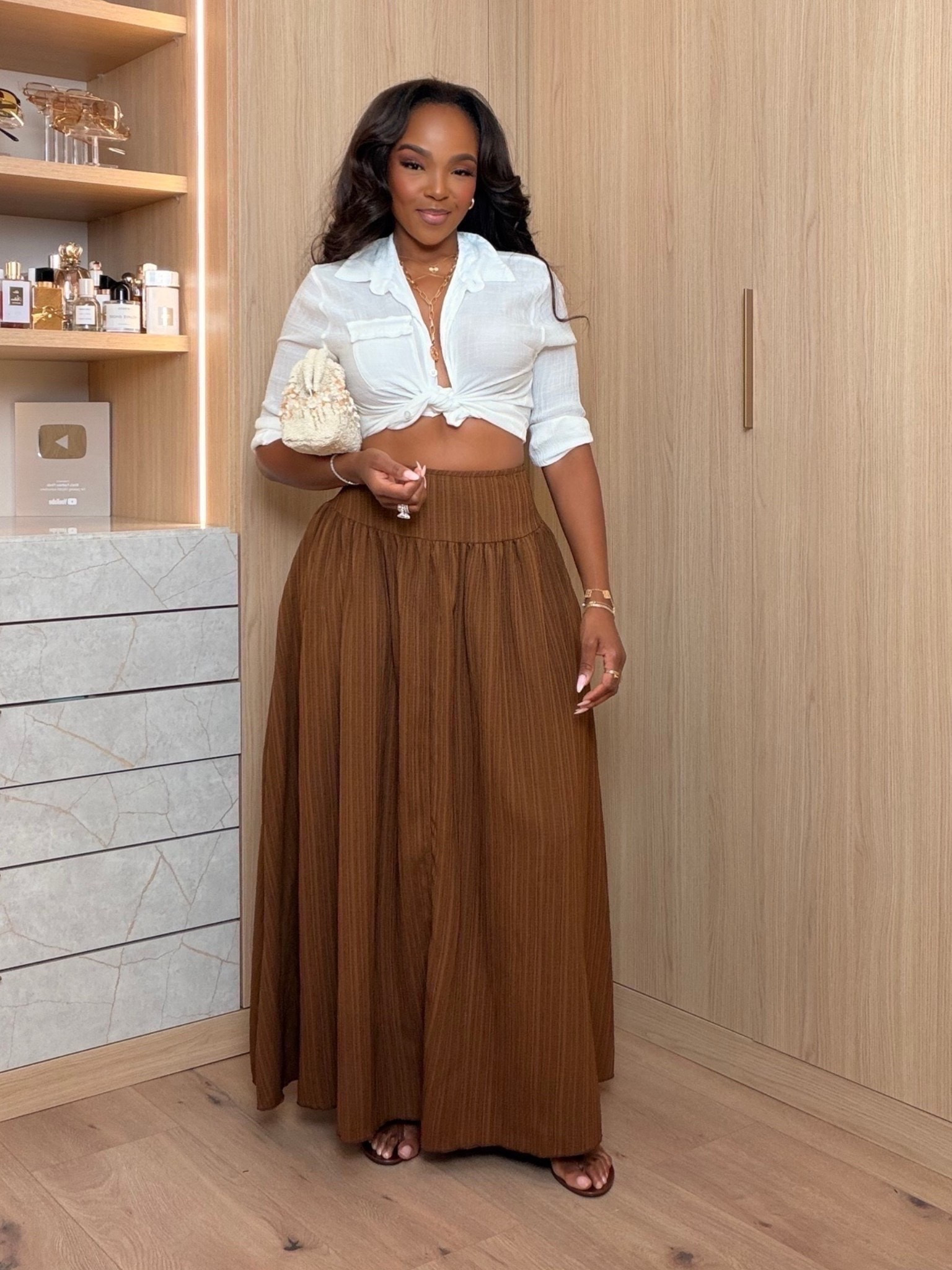 Scroll to shop! ✨ Everything from this look is linked below. Linking similar skirt below👇🏽    

Wearing: Size Small | 5’4” | 140 lbs  

📲   Download the FREE LTK app & follow me (@kirasfashionfinds) to shop all my daily finds.  #LTKootd #LTKPetite #LTKU

#LTKmomlife