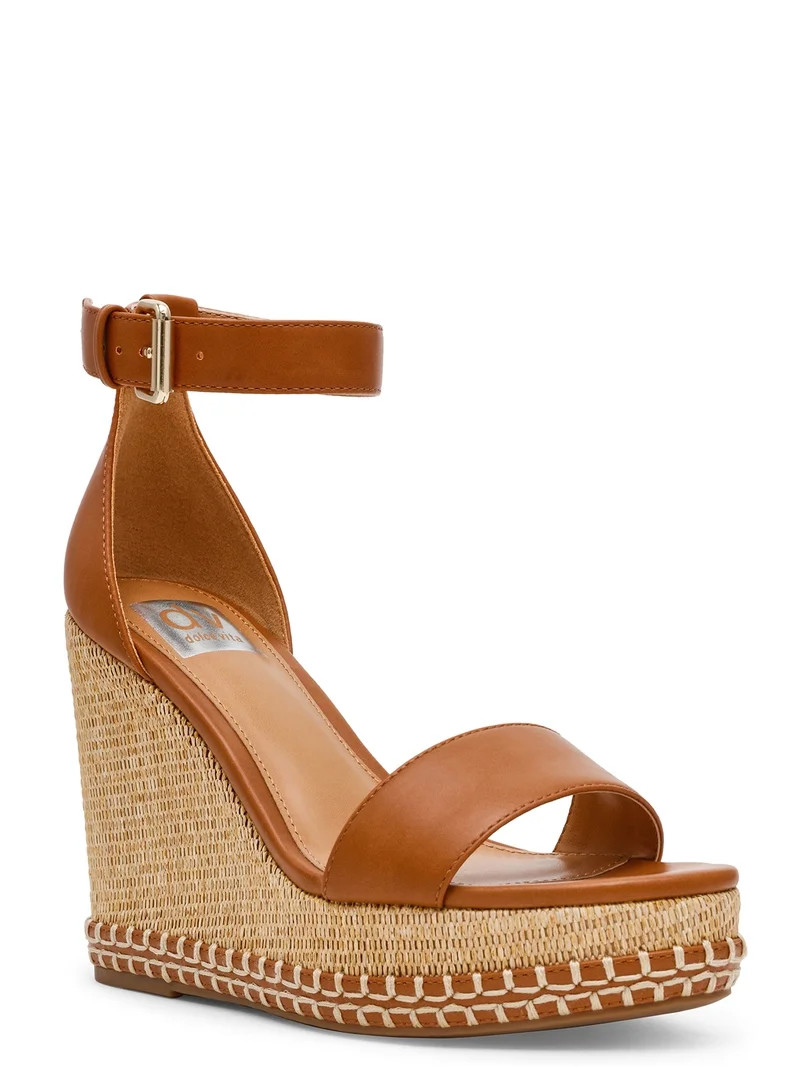 DV Dolce Vita Women's Tammara Wedge Sandal with Ankle Strap | Walmart (US)