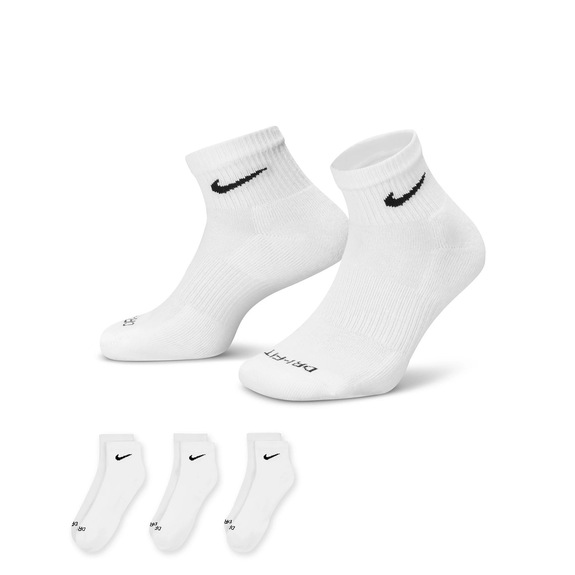 Men's Nike 3-pack Everyday Plus Cushion Ankle Training Socks | Kohl's