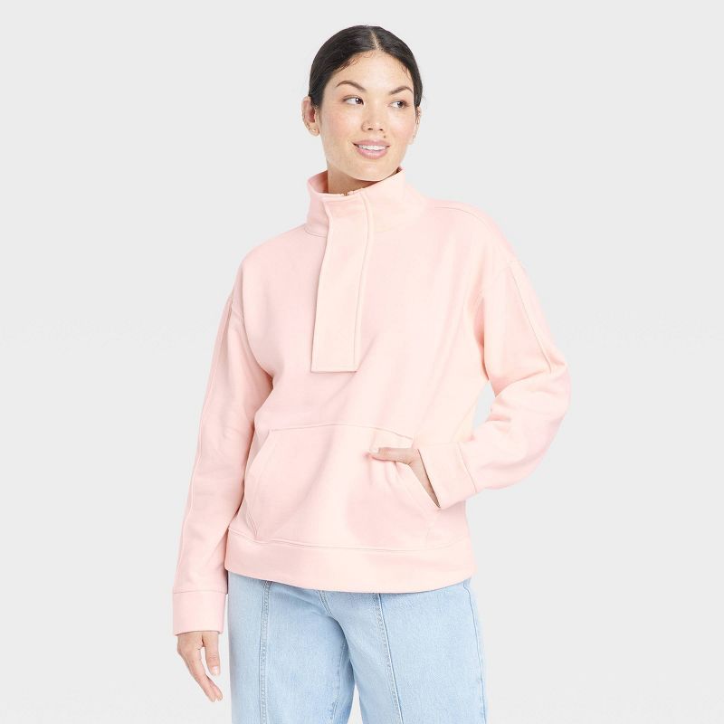 Women's Quarter Zip Sweatshirt - A New Day™ | Target