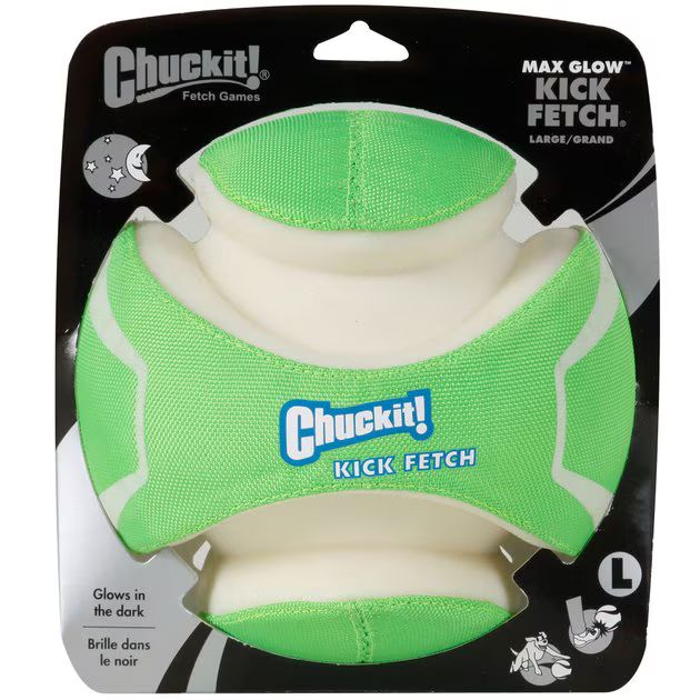 Chuckit! Kick Fetch Max Glow Dog Toy, Large | Chewy.com