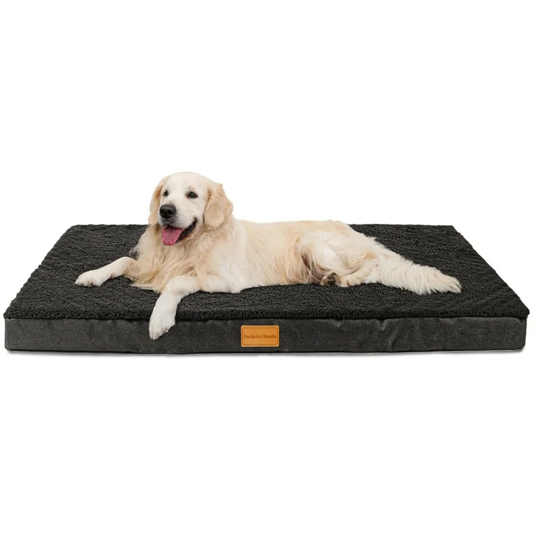 Exclusivo Mezcla Orthopedic Pet Bed for Extra Large Dogs 48''X30'', Egg Crate Foam Big Large Dog ... | Walmart (US)