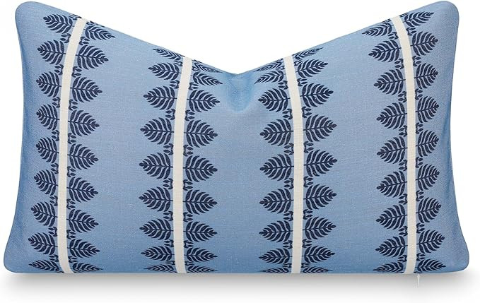 Crumbs Home California Casual Coastal Indoor Outdoor Lumbar Pillow Cover, 12"x20" Water Repellent... | Amazon (US)