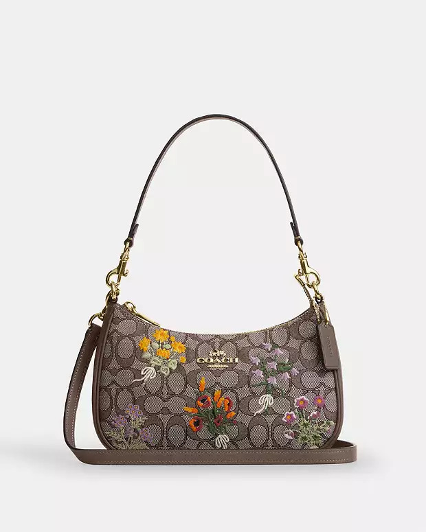 In Signature Jacquard With Floral Embroidery | Coach (US)
