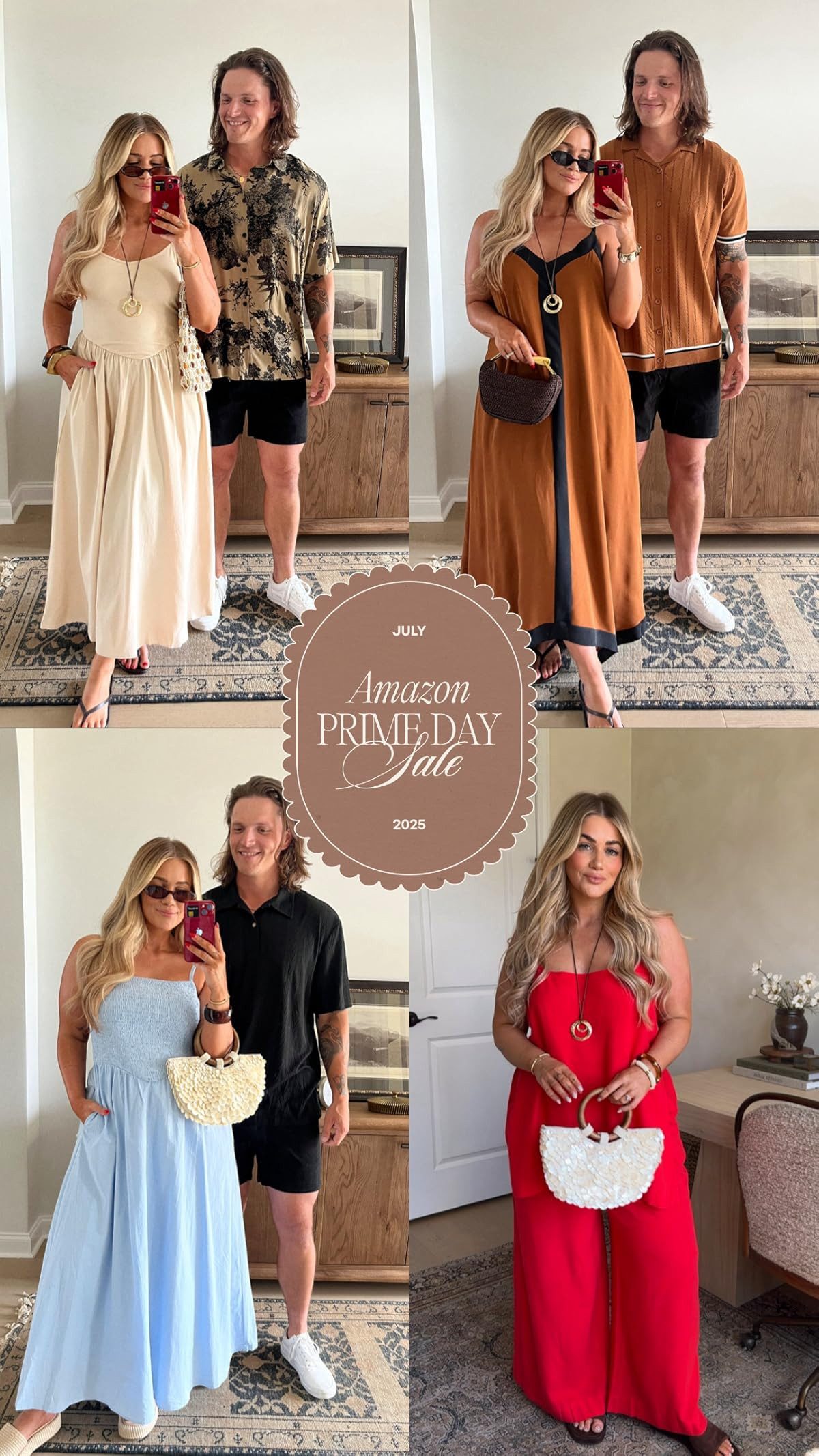 PRETTYGARDEN Women's Smocked Maxi Dresses 2025 Summer Beach Sundress Casual Spaghetti Strap Swing... | Amazon (US)