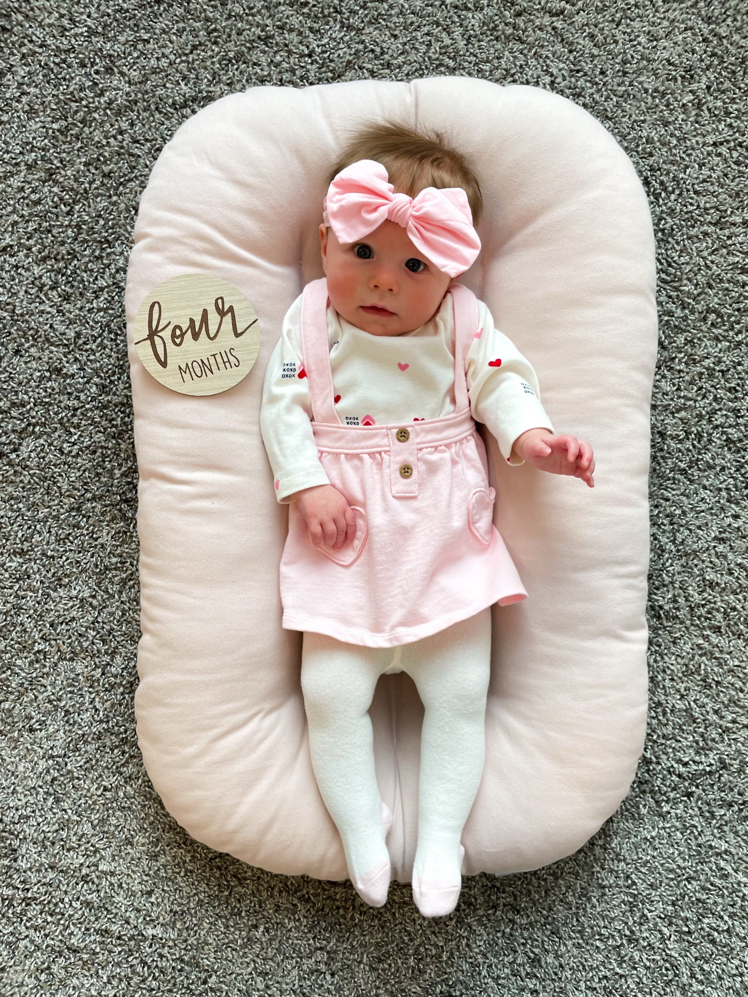 Millie is 4 months old! 

Baby girl outfit, Valentine’s Day outfit 

#LTKFindsUnder50 #LTKBaby
