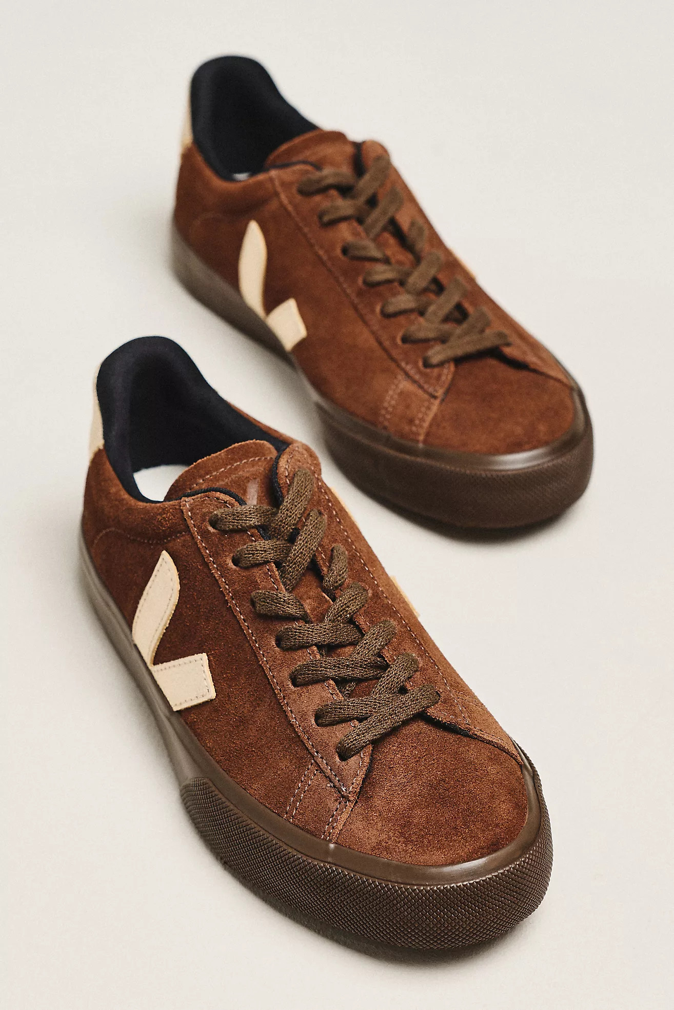 Veja Campo Leather Sneakers By Veja in Grey Size 38 | Anthropologie (US)