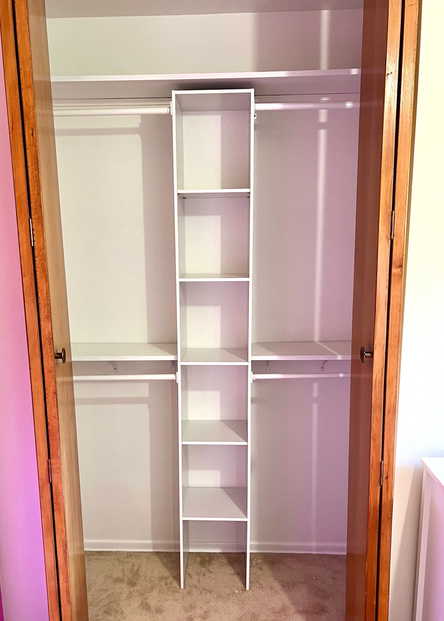  Nursery Closet Organizer middle shelf unit and poles. So affordable for our babies closet😊

#LTKHome #LTKBaby #LTKxWalmart