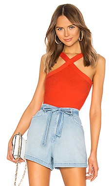 superdown Elaina Cross Front Top in Poppy from Revolve.com | Revolve Clothing (Global)