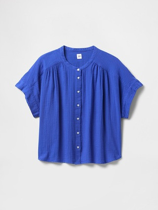 Cotton Gauze Dolman Shirt | Gap (US)