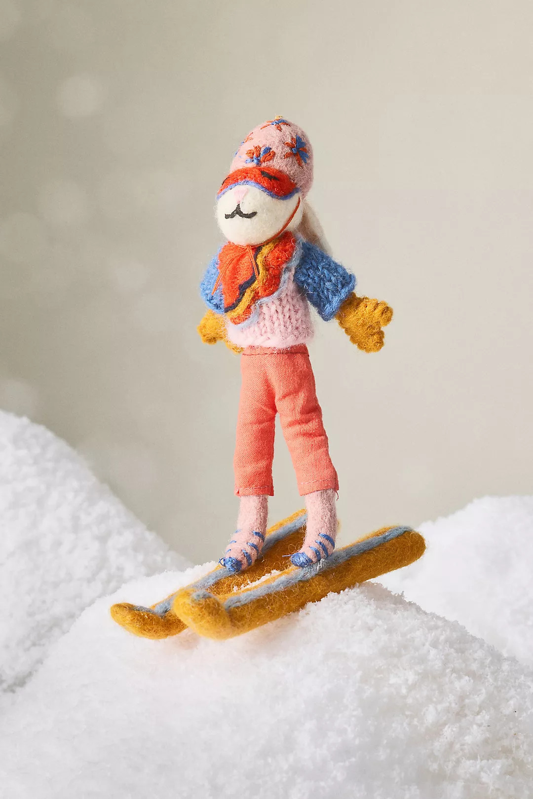 Sporty Bunny Felt Ornament | Anthropologie (US)