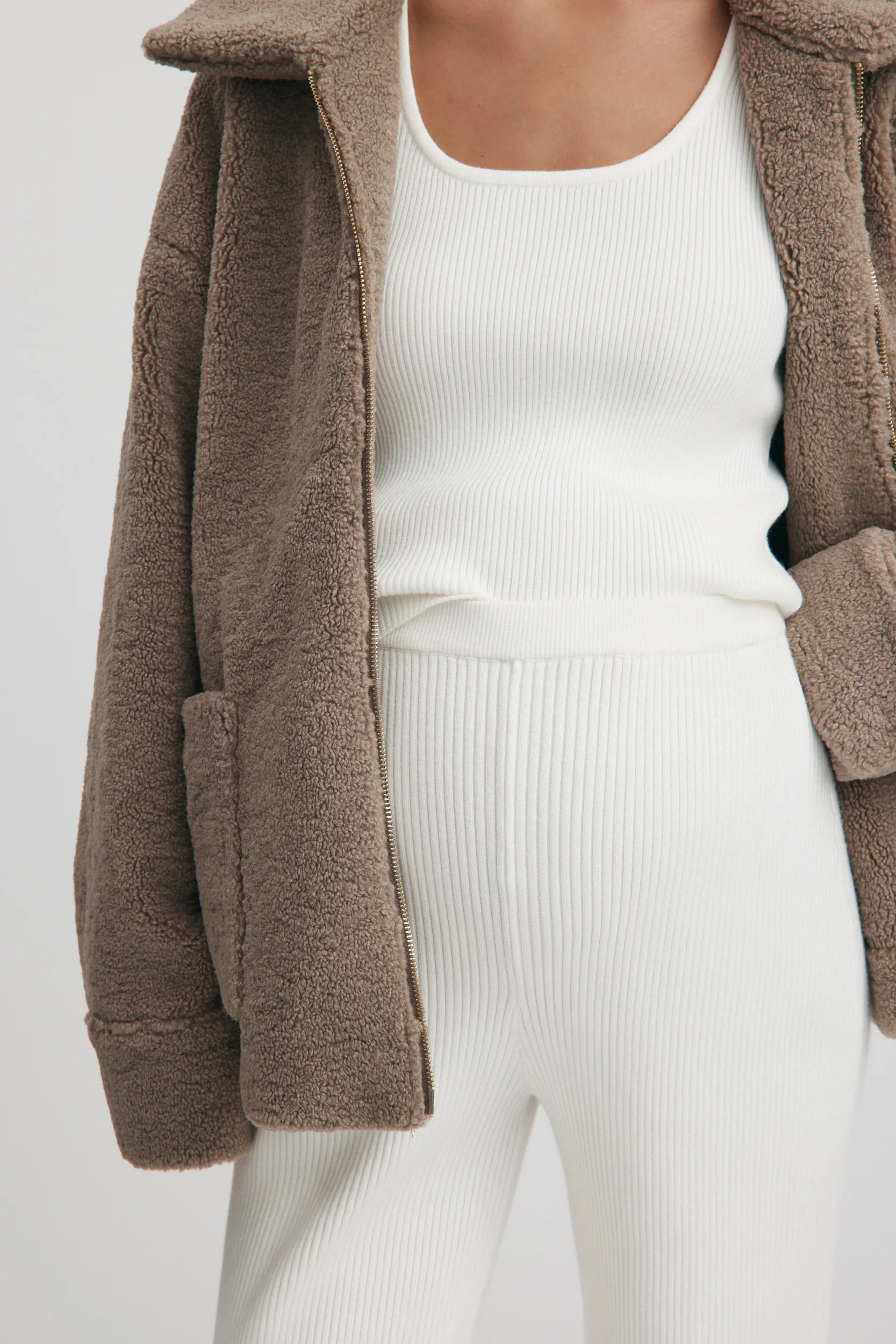 Grace Split Hem Pant (Ivory) | Legoe Heritage Maternity APAC