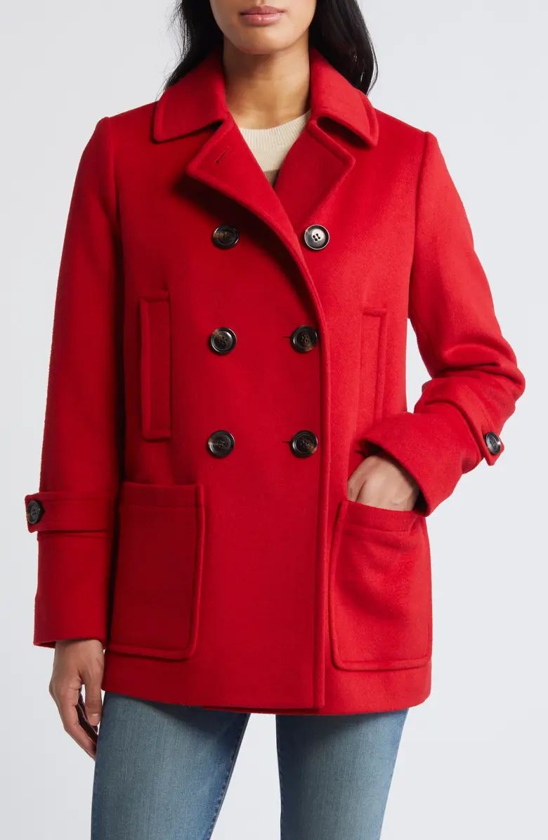 Wool Blend Peacoat | Nordstrom