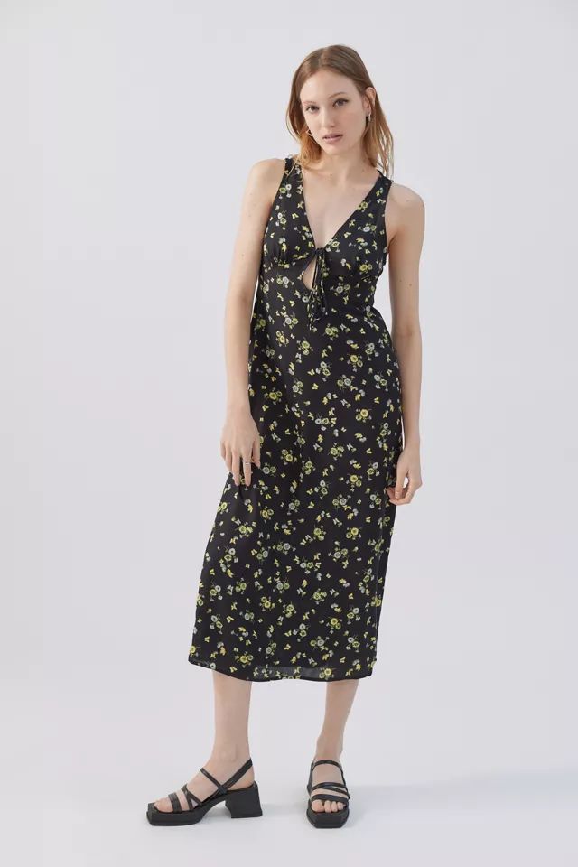 Motel Fiaso Printed Midi Dress | Urban Outfitters (US and RoW)
