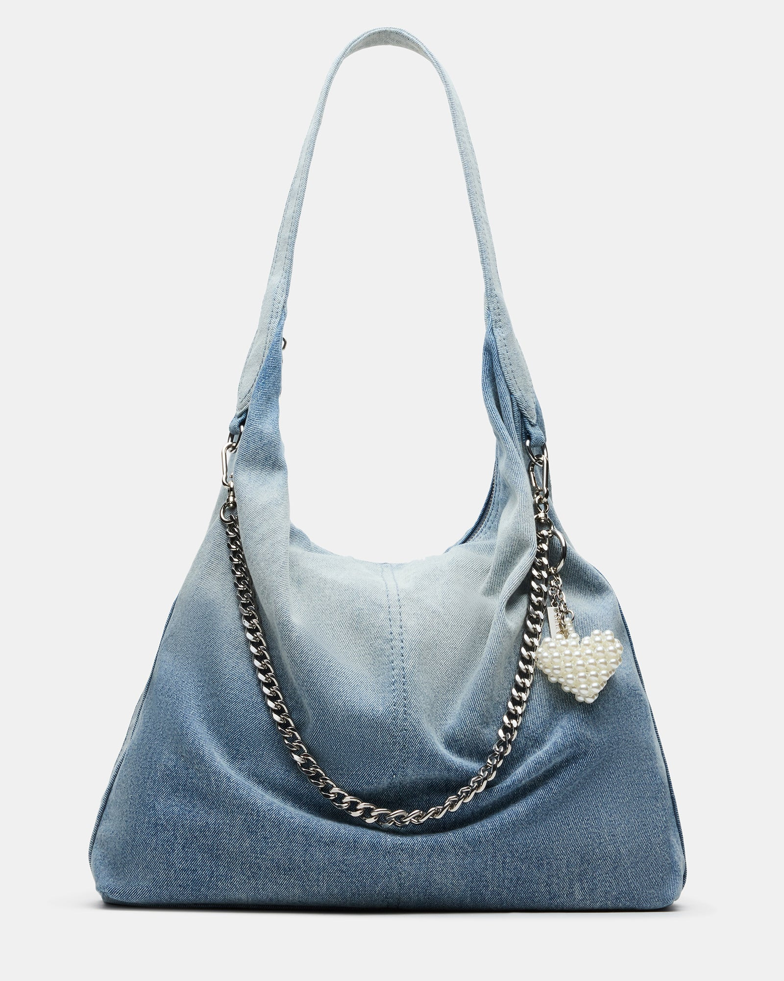 KREWE Bag Denim Slouchy Hobo Shoulder Strap Tote Handbag | Steve Madden (US)
