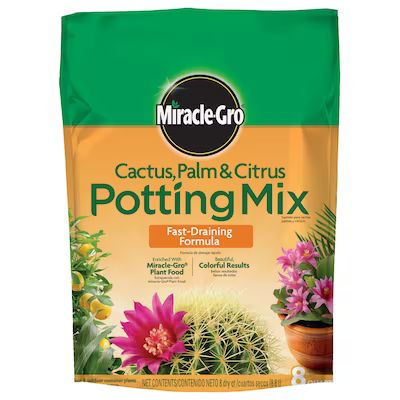 Miracle-Gro Cactus, Palm & Citrus 8-Quart Potting Soil Mix | Lowe's