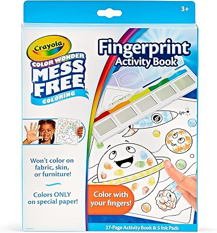 Crayola Color Wonder Mess Free Fingerprint Ink Painting Activity Set, Finger Painting Alternative... | Amazon (US)
