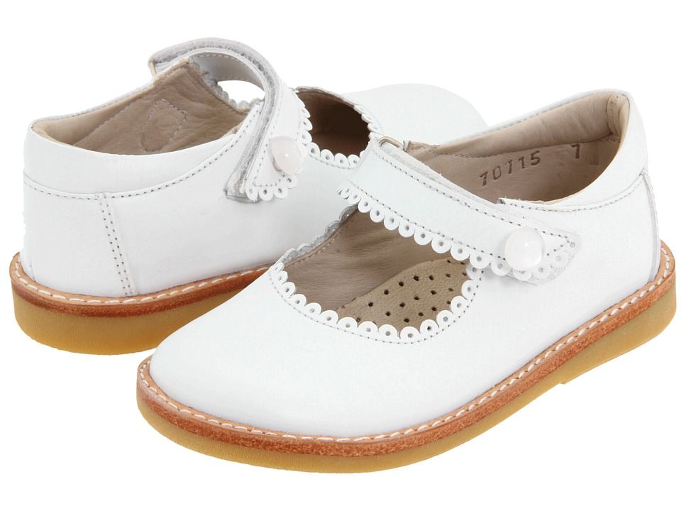 Elephantito - Mary Jane (Toddler/Little Kid) (White) Girl's Shoes | Zappos