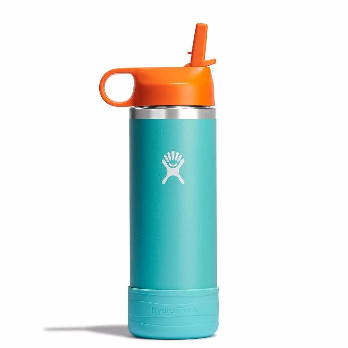 18 oz Kids Wide Mouth w/ Straw Cap - Seaspray | Hydro Flask