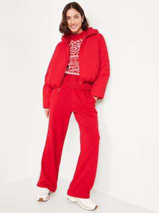 Water-Resistant Bubble-Hem Hooded Puffer Jacket | Old Navy (US)