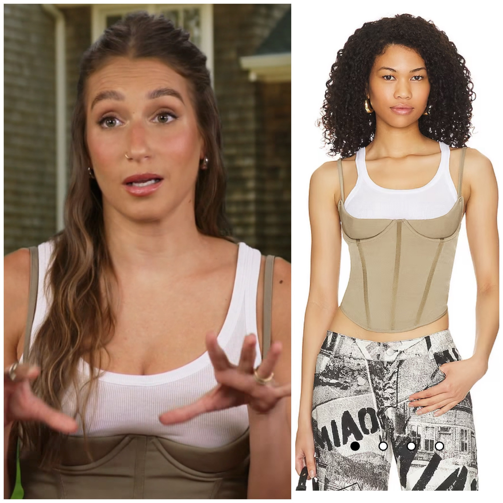 Amanda Batula’s Sage Green Confessional Corset