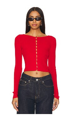 Lovers and Friends Ciara Cardigan in Red from Revolve.com | Revolve Clothing (Global)
