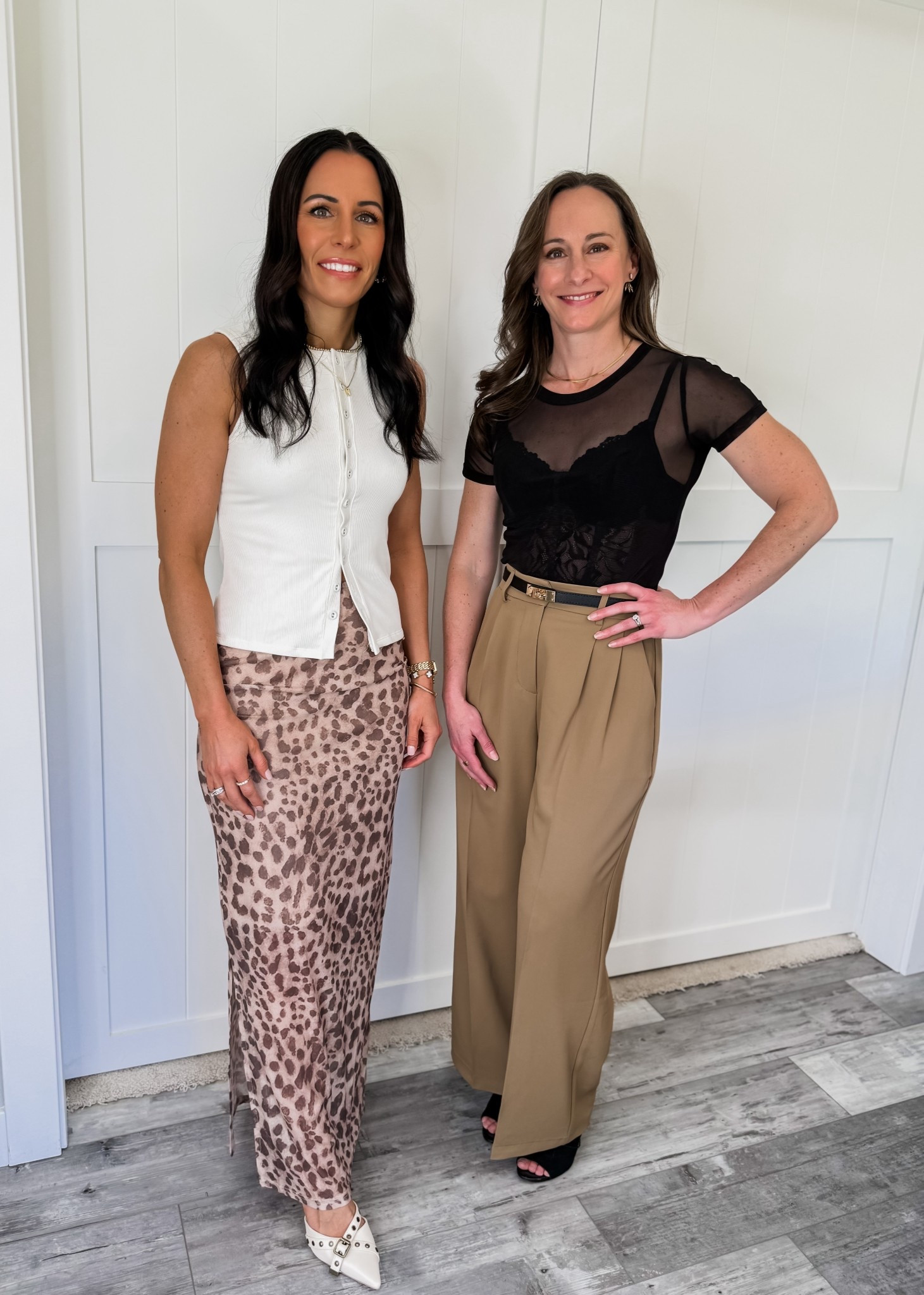 Sheer mesh details, silky textures, and a little print moment — cute and comfy workwear! 

leopard skirt, sheer top, wide leg trousers, neutral outfit, capsule wardrobe, petite style, elevated basics, comfy chic, business casual, women’s workwear, summer style, minimalist fashion, soft glam, office style 

#LTKWorkwear #LTKFindsUnder100 #LTKPetite