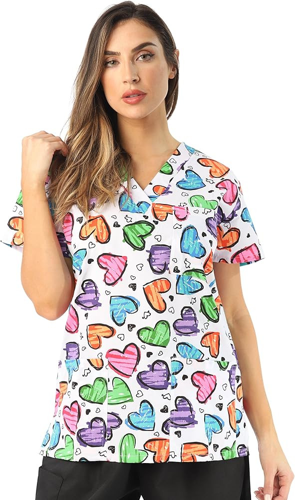 Just Love Womens Holiday Scrub Tops | Amazon (US)