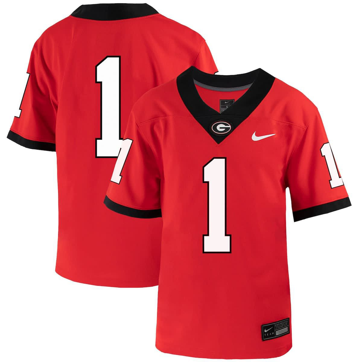 NCAA Nike #1 Georgia Bulldogs 1st Armored Division Old Ironsides Untouchable Football Jersey | Belk