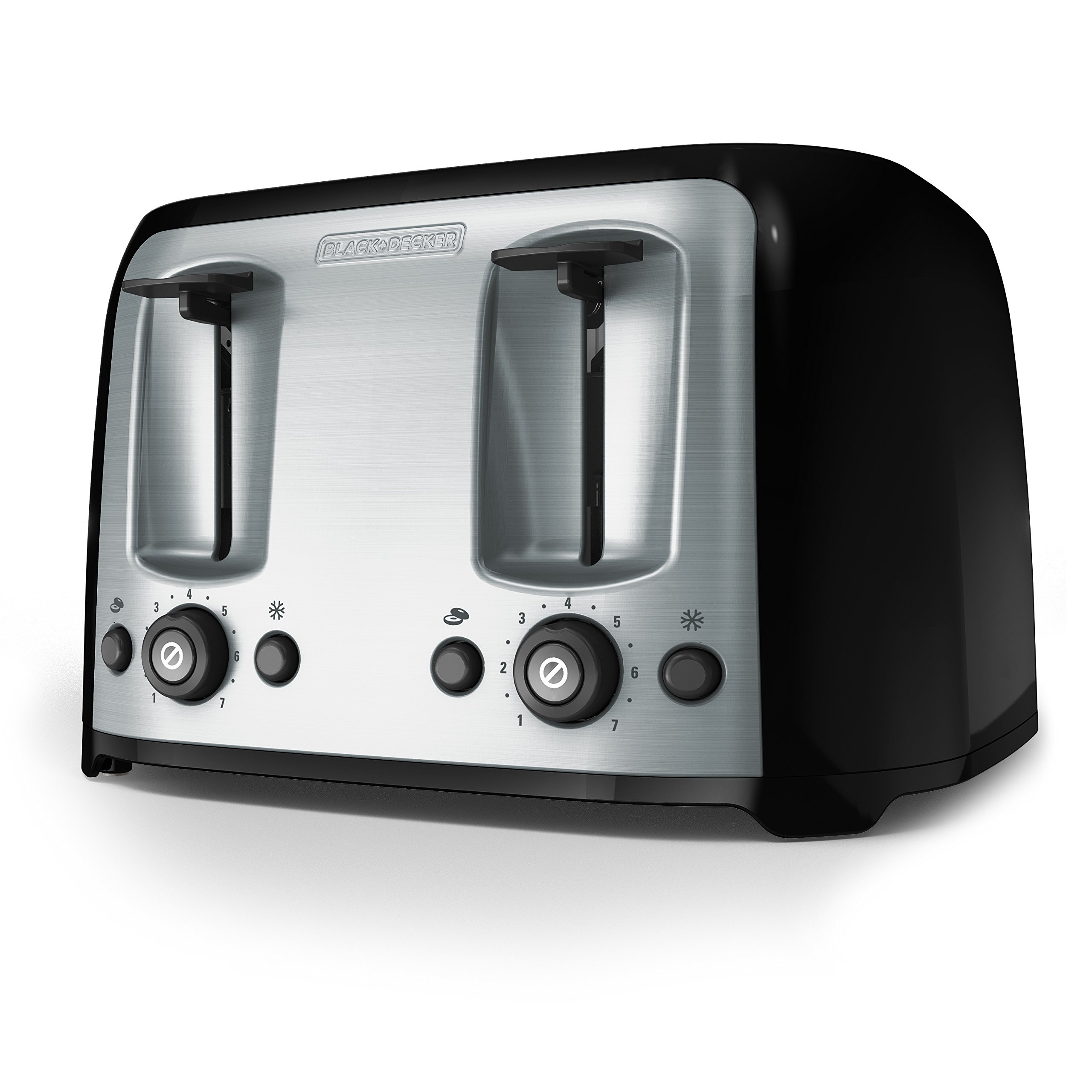 BLACK+DECKER 4-Slice Toaster, Extra Wide Slots, 7 Shade Settings, 1400 Watts, Frozen and Bagel Bu... | Amazon (US)