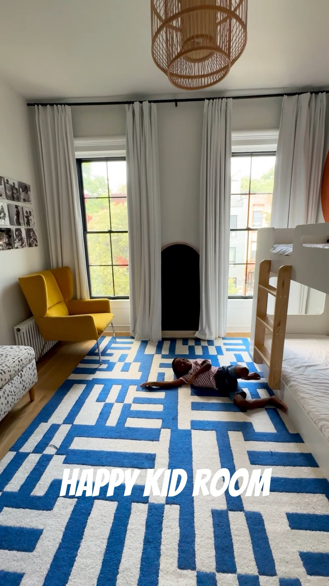 The one room that gets most of the color. Some of my fave things in their room:
The blue rug is still available in other colors and sometimes gets restocked at Amazon link. 


#LTKFamily #LTKHome #LTKFindsUnder100