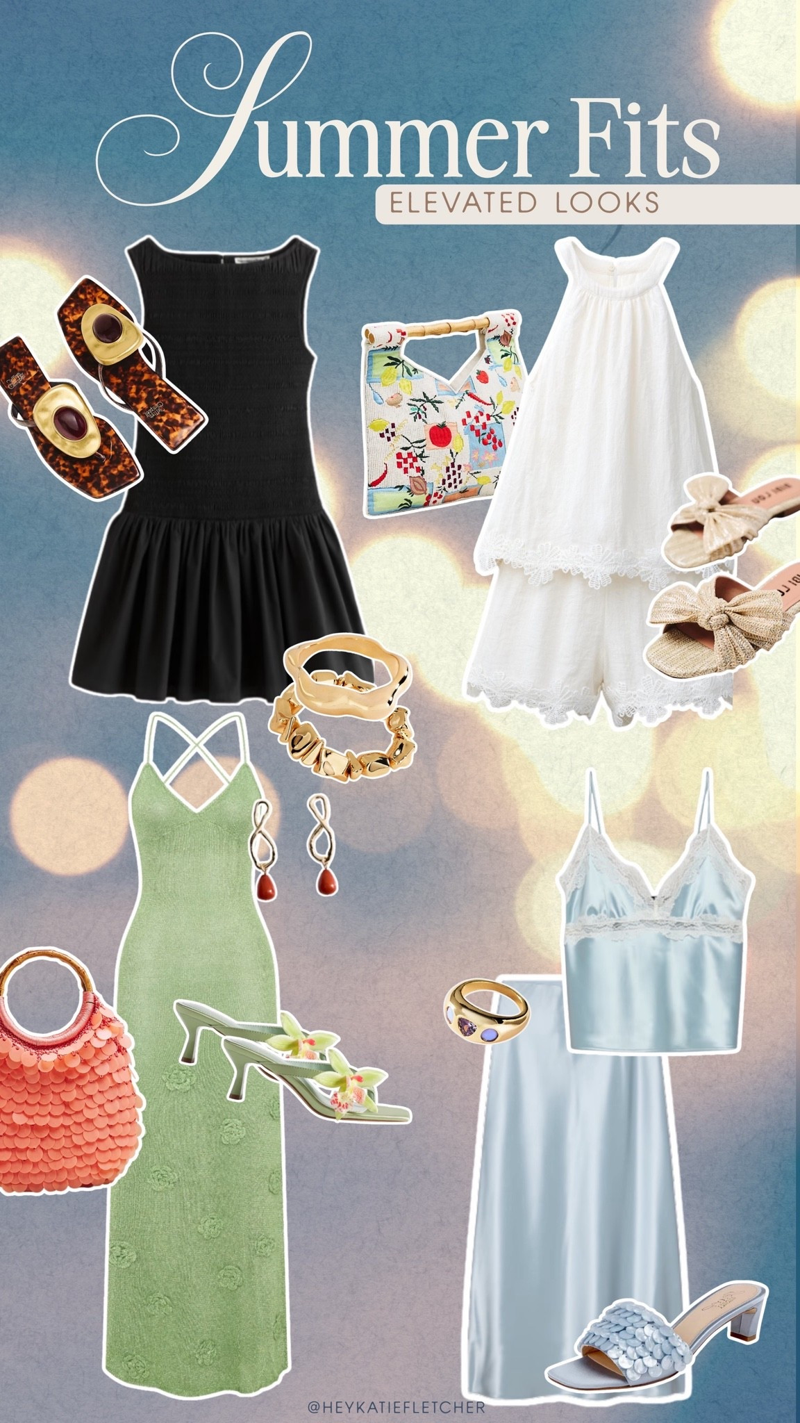 Summer outfits for an evening out. 

When you feel like dressing up, add poos of color through accessories to elevate your summer look!


Summer Outfit Inspo, Statement Pieces, Women’s Fashion, Seasonal Wear, Matching Sets, Accessories, Mini and Maxi Dresses

#LTKSeasonal