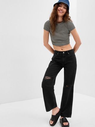 PROJECT GAP Low Rise Baggy Jeans with Washwell | Gap (US)