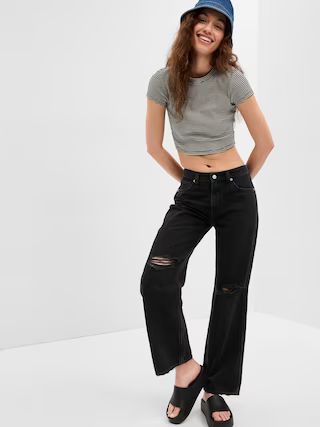 PROJECT GAP Low Rise Baggy Jeans with Washwell | Gap (US)