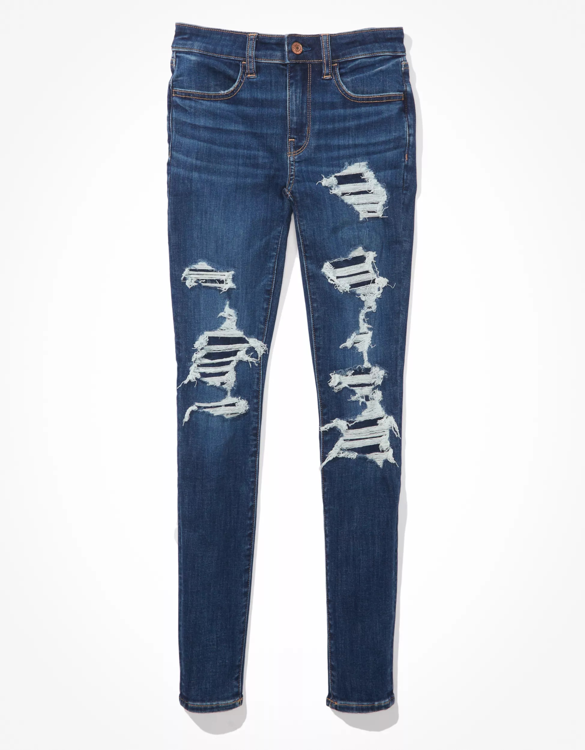 AE Ne(x)t Level Ripped Low-Rise Jegging | American Eagle Outfitters (US & CA)