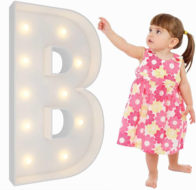 Marquee Light Up Letters, 3FT Marquee Letters B, Mosaic Letters for Balloons, Mosaic Balloon Fram... | Amazon (US)