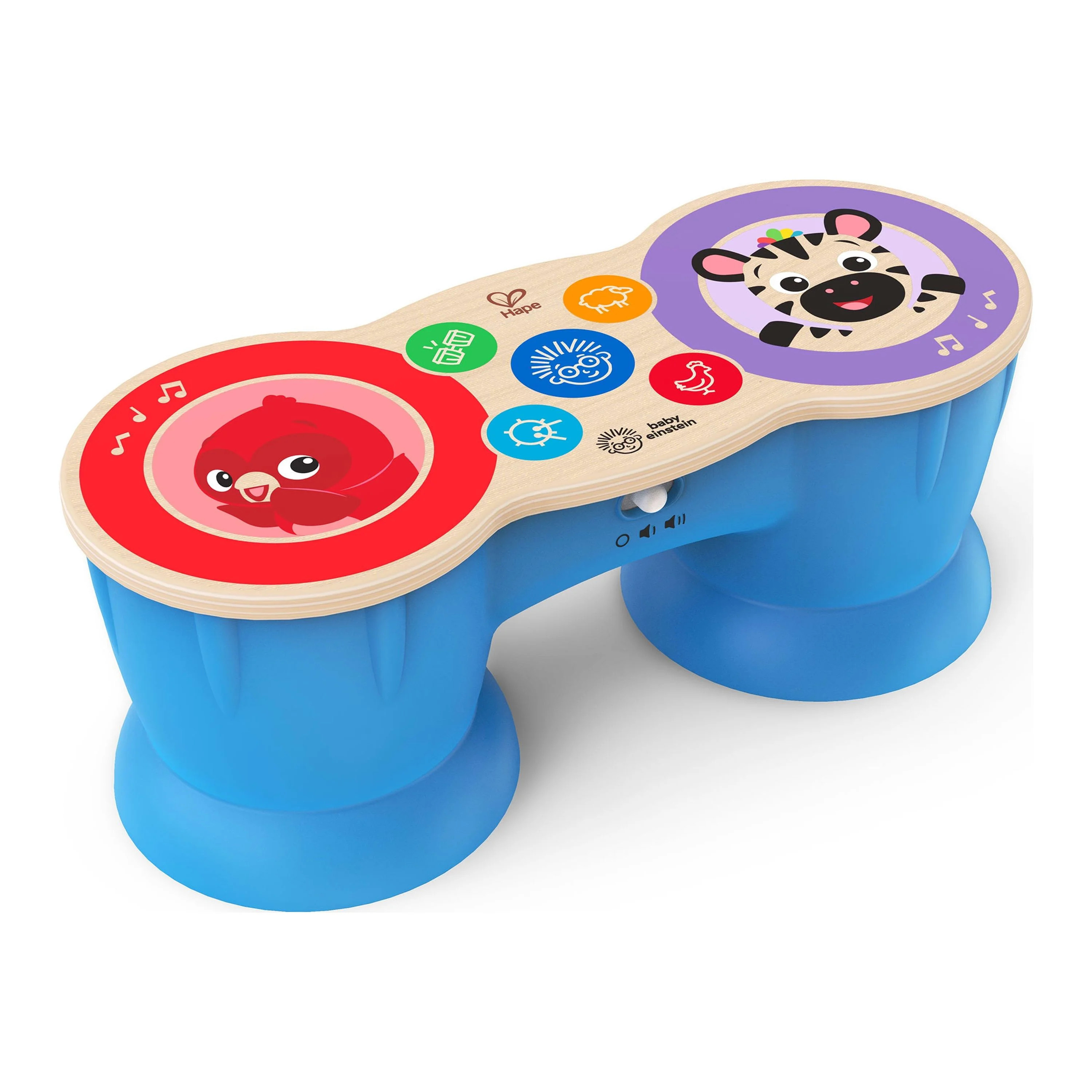 Baby Einstein & Hape Upbeat Tunes Magic Touch Wooden Drums​ Infant and Toddler Musical Toy, Uni... | Walmart (US)