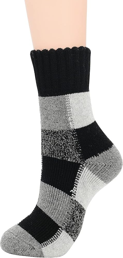 Zando Cozy Socks Warm Socks Wool Socks for Women Cute Socks for Women Boot Crew Socks Long Thick ... | Amazon (US)