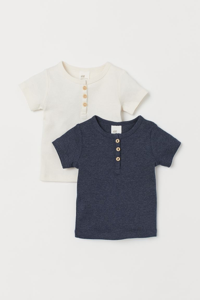 2-pack Cotton T-shirts | H&M (US + CA)