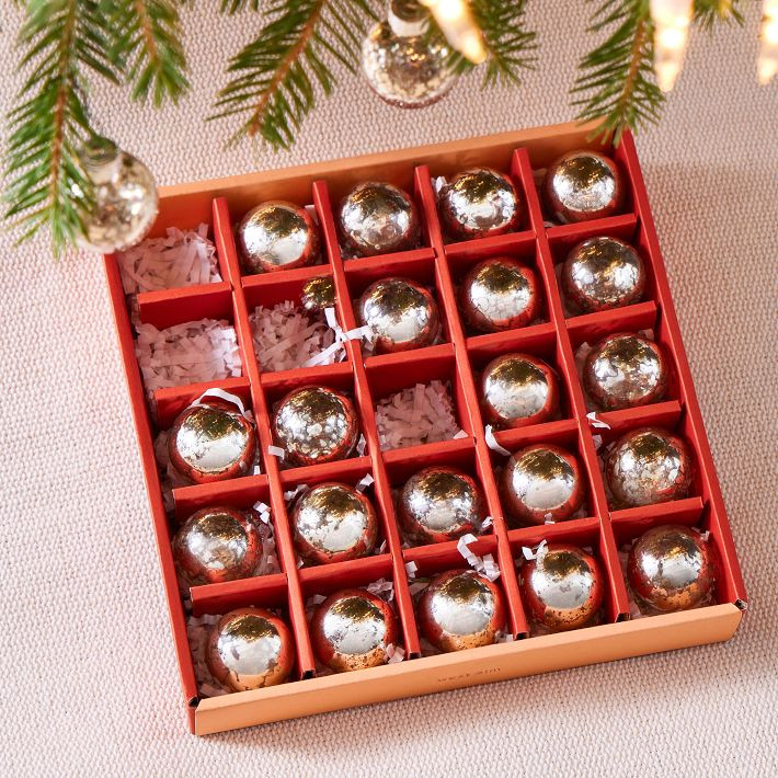Mercury Boxed Ornaments (Set of 25) | West Elm (US)