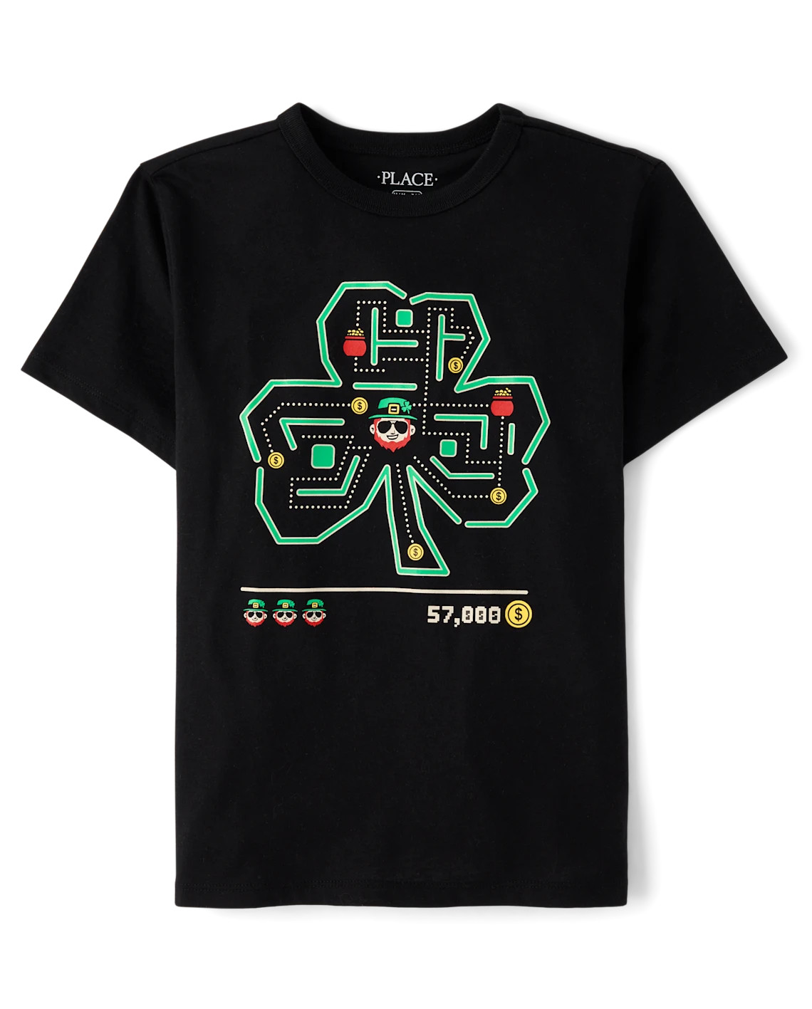 Boys St. Patrick's Day Video Game Graphic Tee - black | The Children's Place