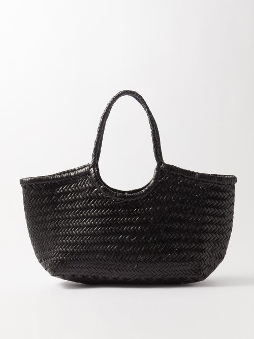 Dragon Diffusion - Nantucket Woven-leather Basket Bag - Womens - Black | Matches (UK)