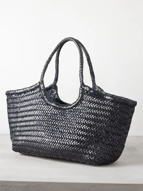 Dragon Diffusion - Nantucket Woven-leather Basket Bag - Womens - Black | Matches (UK)